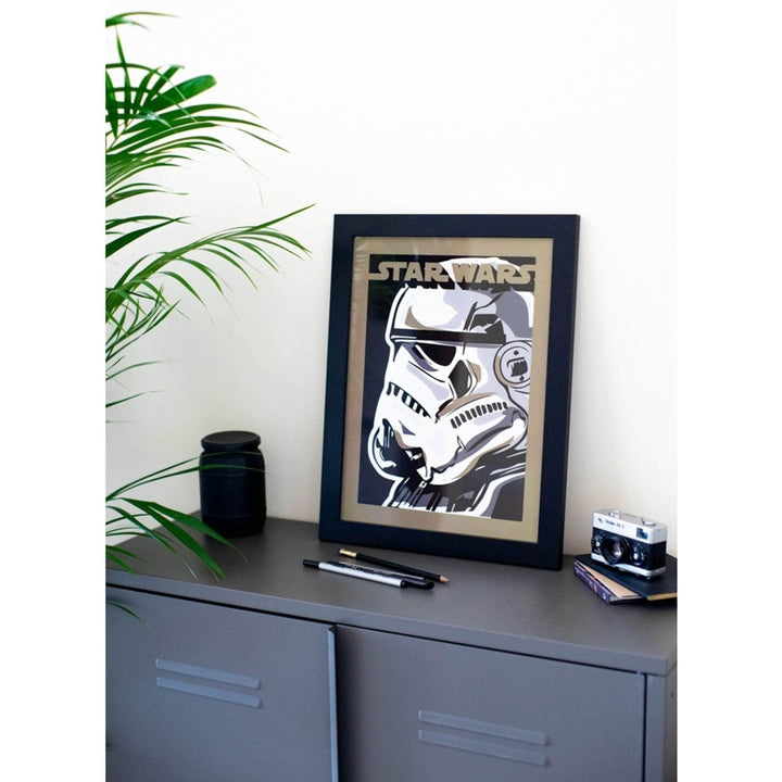 Star Wars Innrammet Bilde 30 x 40 cm Stormtrooper - Supernerds