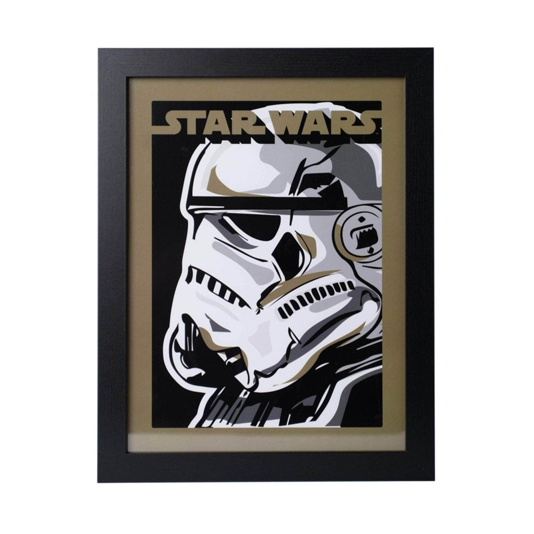 Star Wars Innrammet Bilde 30 x 40 cm Stormtrooper - Supernerds