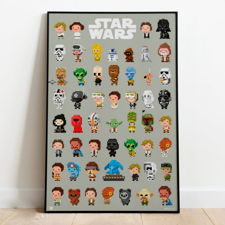 Star Wars Plakat 8-Bit Characters - Supernerds