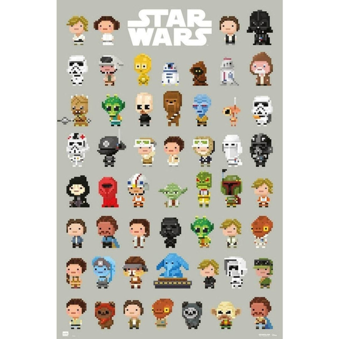 Star Wars Plakat 8-Bit Characters - Supernerds