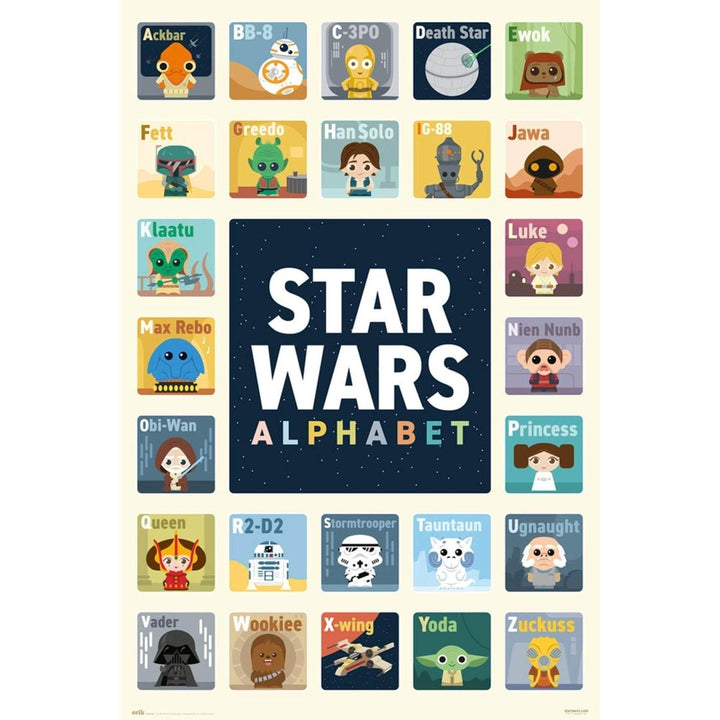 Star Wars Plakat Alphabet - Supernerds