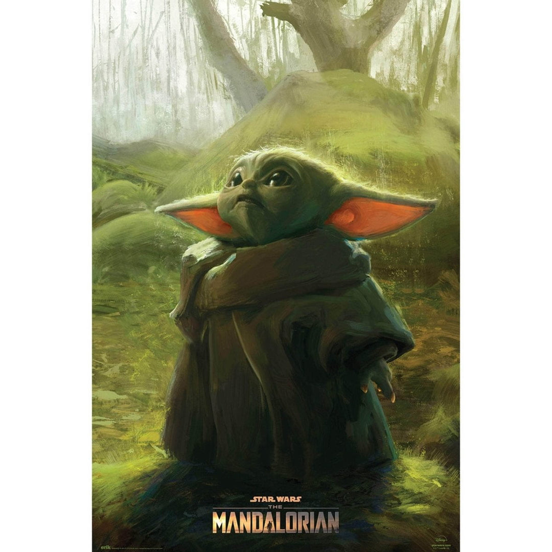 Star Wars Plakat Mandalorian The Child Art - Supernerds