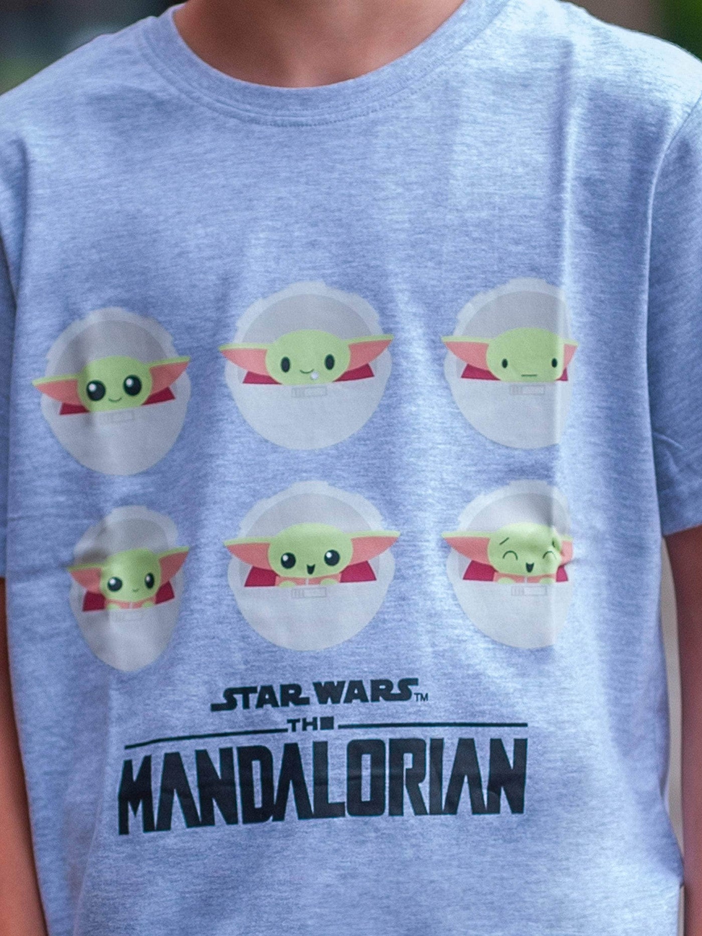 Star Wars T-skjorte Baby Yoda Moods Shirts & Tops