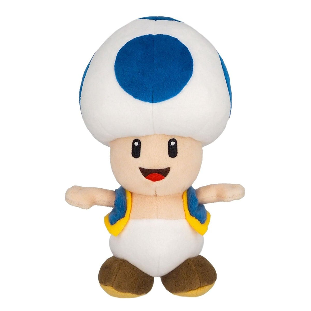 Super Mario Bamse Blå Toad 20 cm - Supernerds