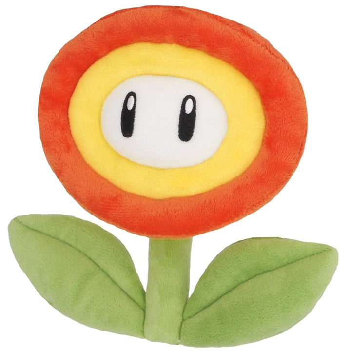 Super Mario Bamse Fire Flower 18 cm - Supernerds