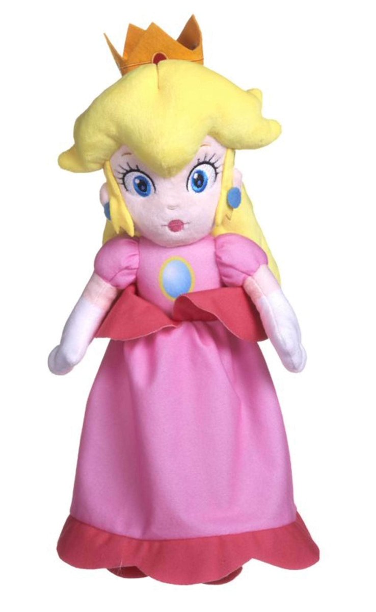 Super Mario Bamse Princess Peach 36 cm - Supernerds