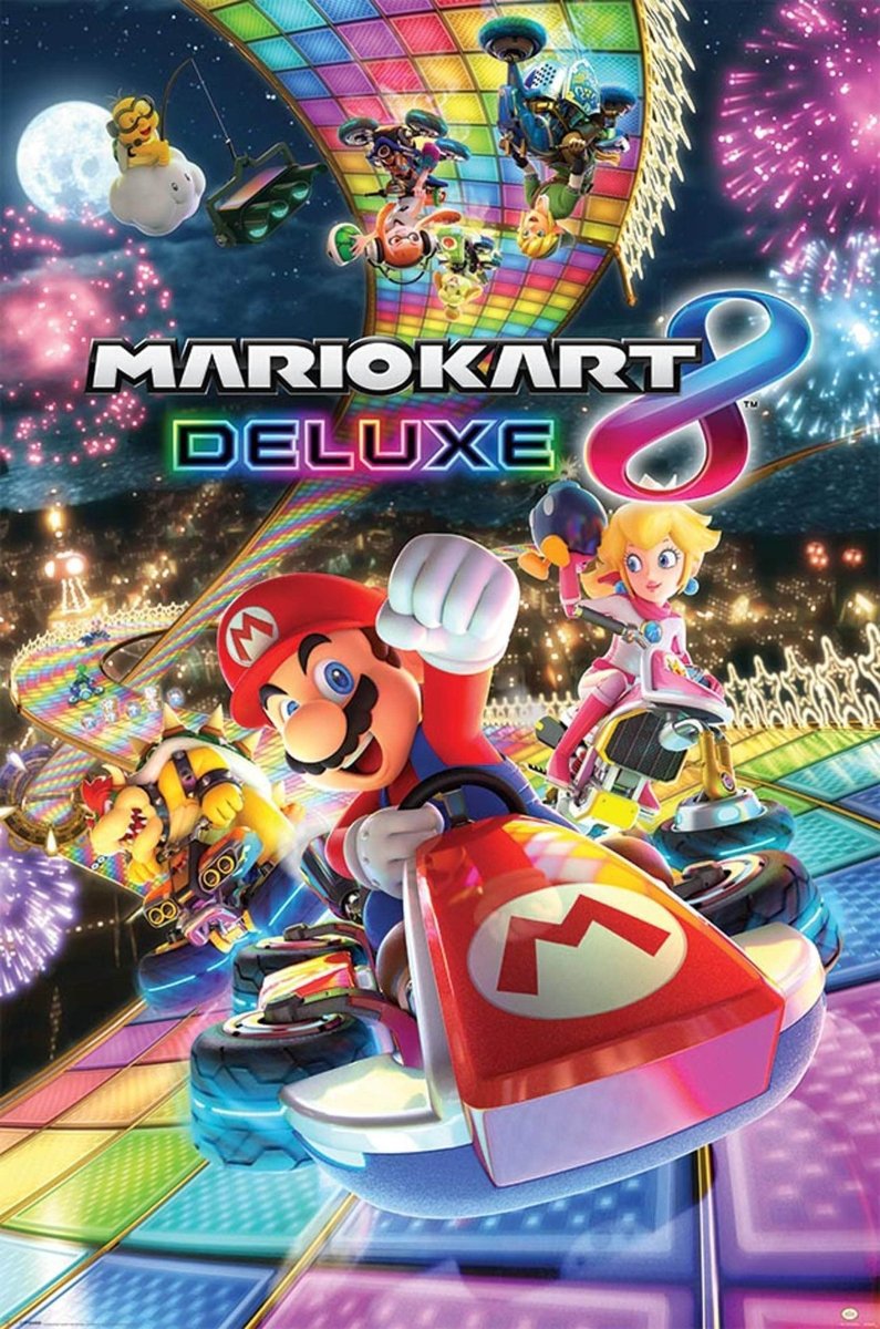 Super Mario Kart 8 Deluxe Plakat - Supernerds