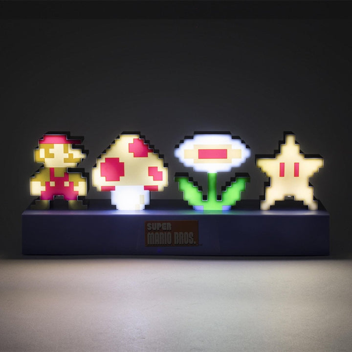 Super Mario Lampe Retro Power Ups - Supernerds