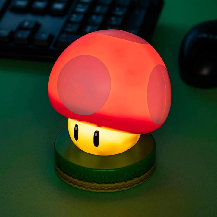 Super Mario Lampe Rød Sopp - Supernerds