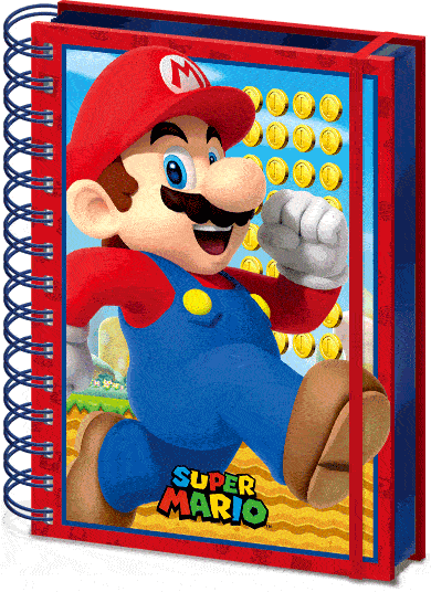 Super Mario Notatbok A5 3D - Supernerds