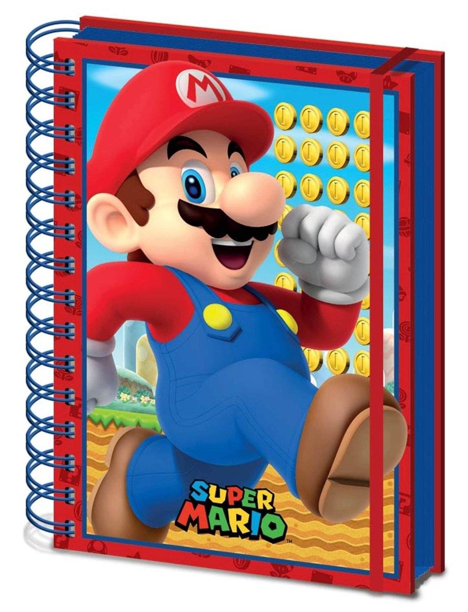 Super Mario Notatbok A5 3D - Supernerds