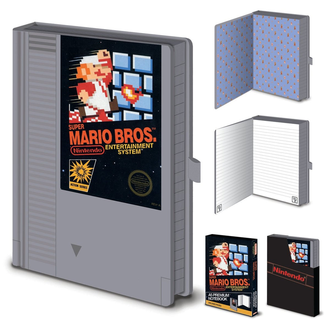 Super Mario Notatbok NES Cartridge - Supernerds