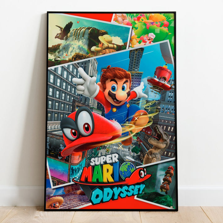 Super Mario Plakat Odyssey Collage - Supernerds