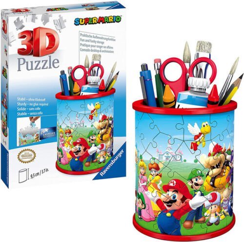 Super Mario Puslespill 3D Blyantholder 54 brikker - Supernerds