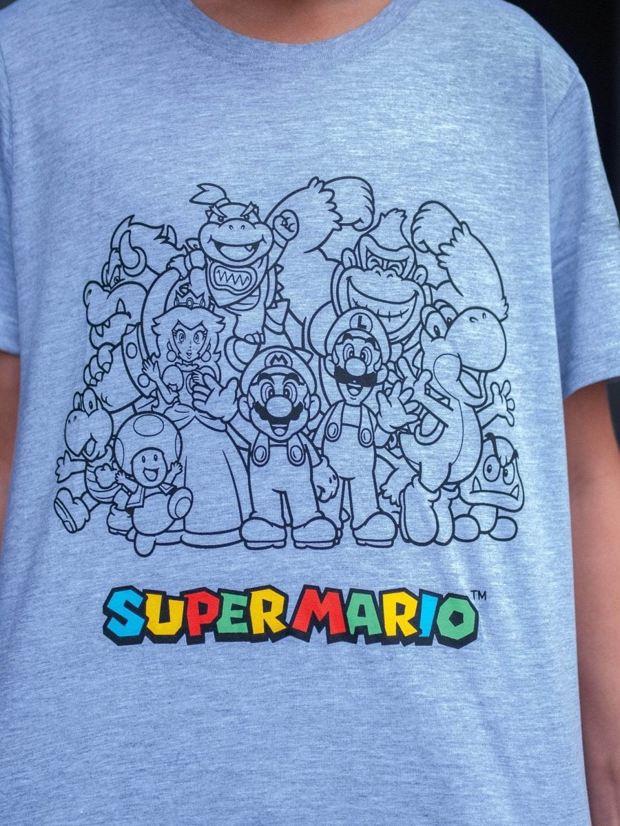 Super Mario T-skjorte Celebration Crew - Supernerds