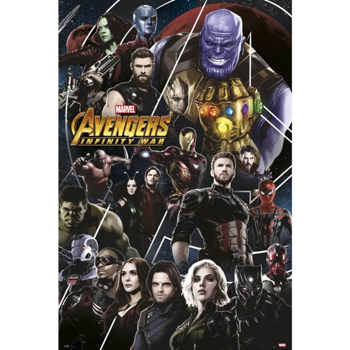 The Avengers Infinity War Plakat Lineup - Supernerds