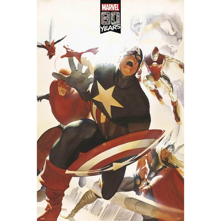 The Avengers Plakat 80 Years - Supernerds