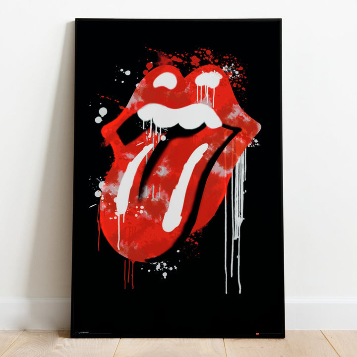 The Rolling Stones Plakat Grafitti Lips - Supernerds