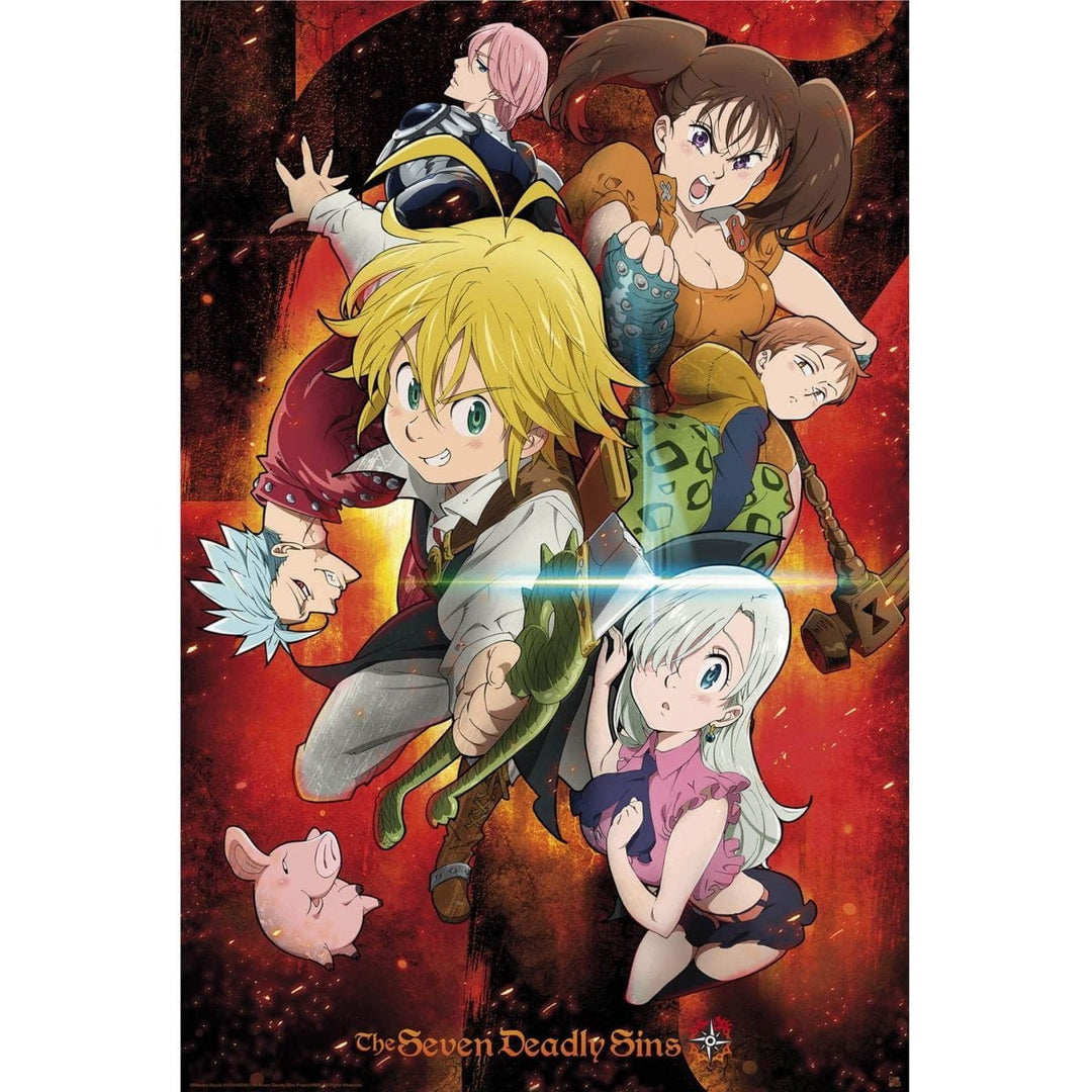 The Seven Deadly Sins Plakat Characters - Supernerds