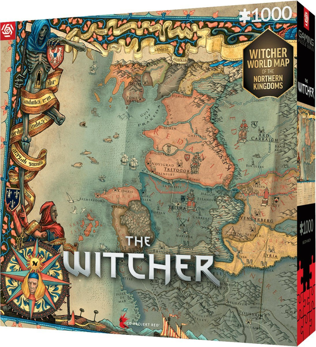 The Witcher 3 Puslespill 1000 brikker The Northern Kingdoms - Supernerds