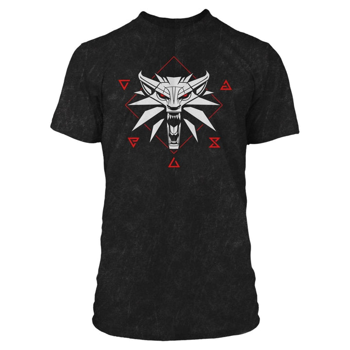 The Witcher T-skjorte Wolf Signs - Supernerds
