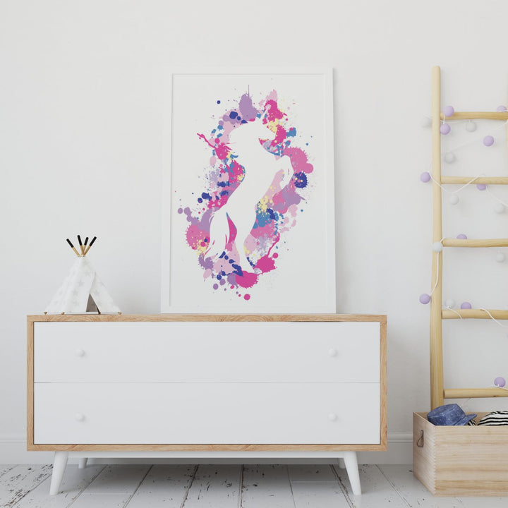Unicorn Silhouette Plakat - Supernerds
