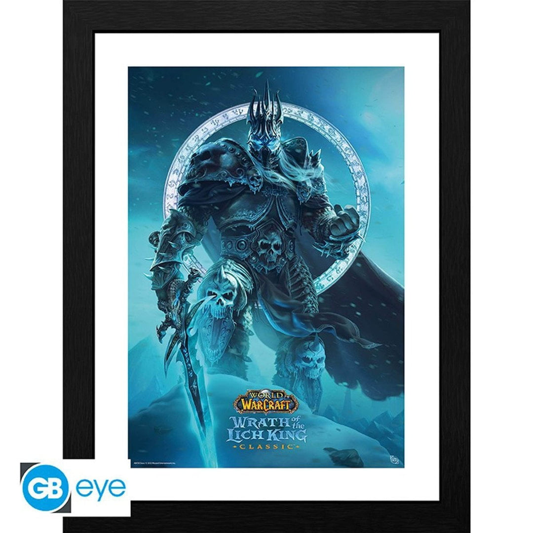 World of Warcraft Innrammet Bilde 30 x 40 cm Lich King - Supernerds