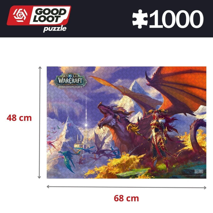 World of Warcraft Puslespill 1000 brikker Dragonflight - Supernerds