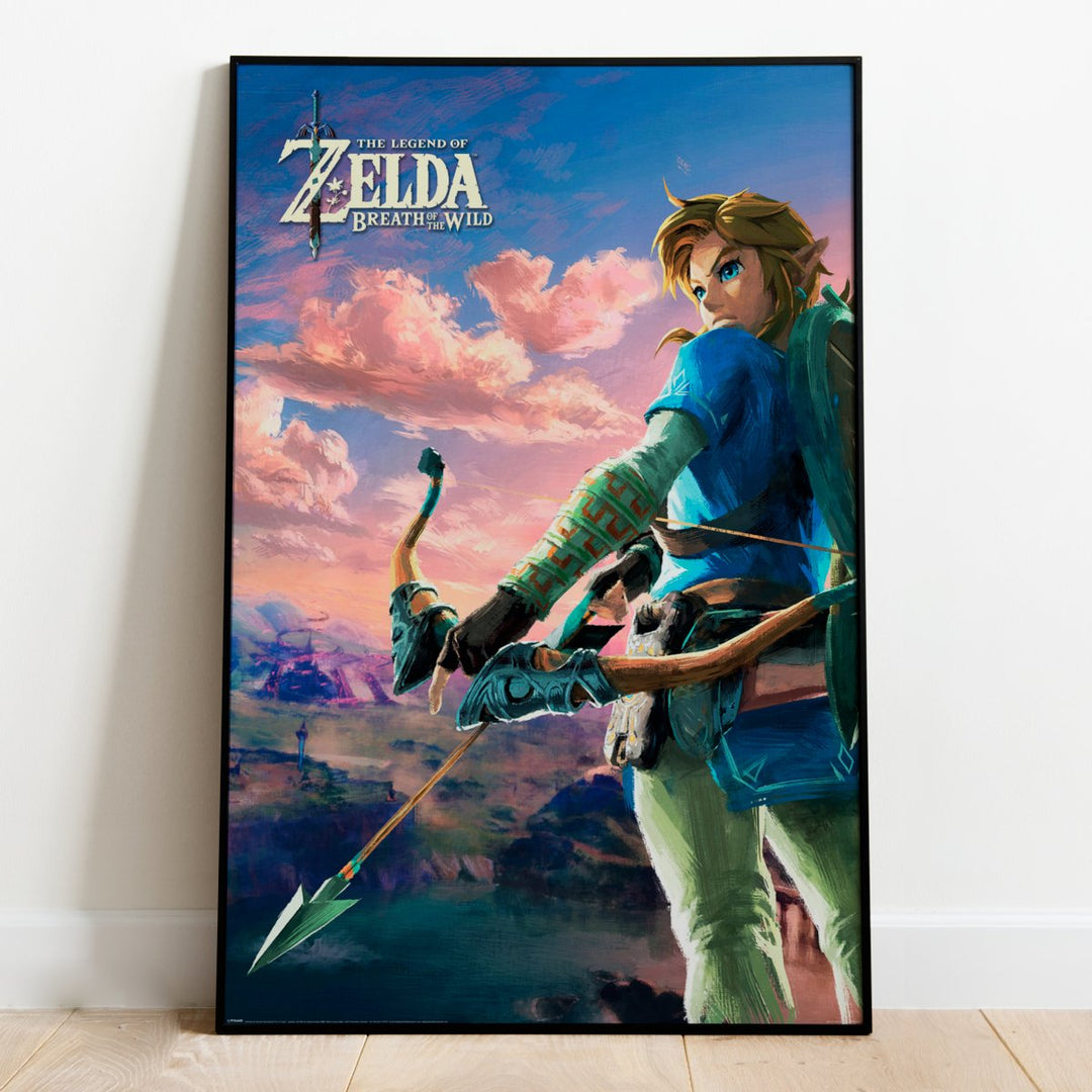 Zelda Plakat Breath of The Wild Hyrule Scene - Supernerds