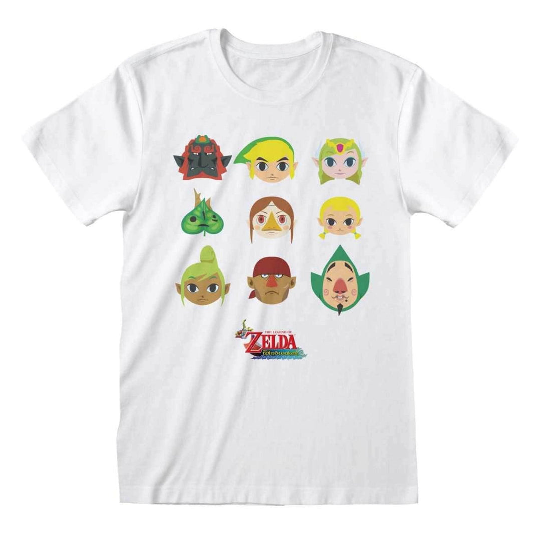 Zelda T-skjorte Wind Waker Faces - Supernerds